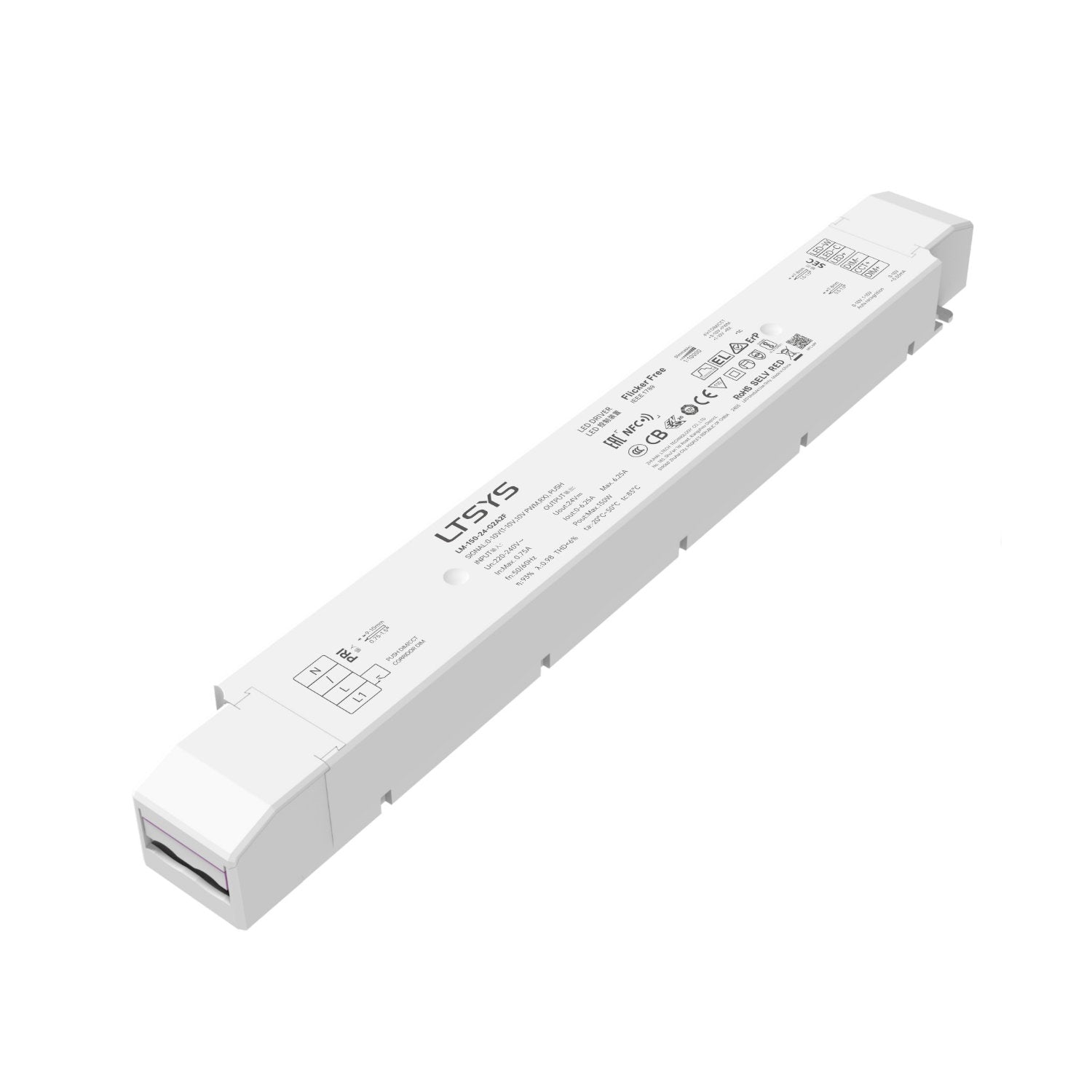 LED-Driver 0/1-10V CV Dim 150W TW NFC