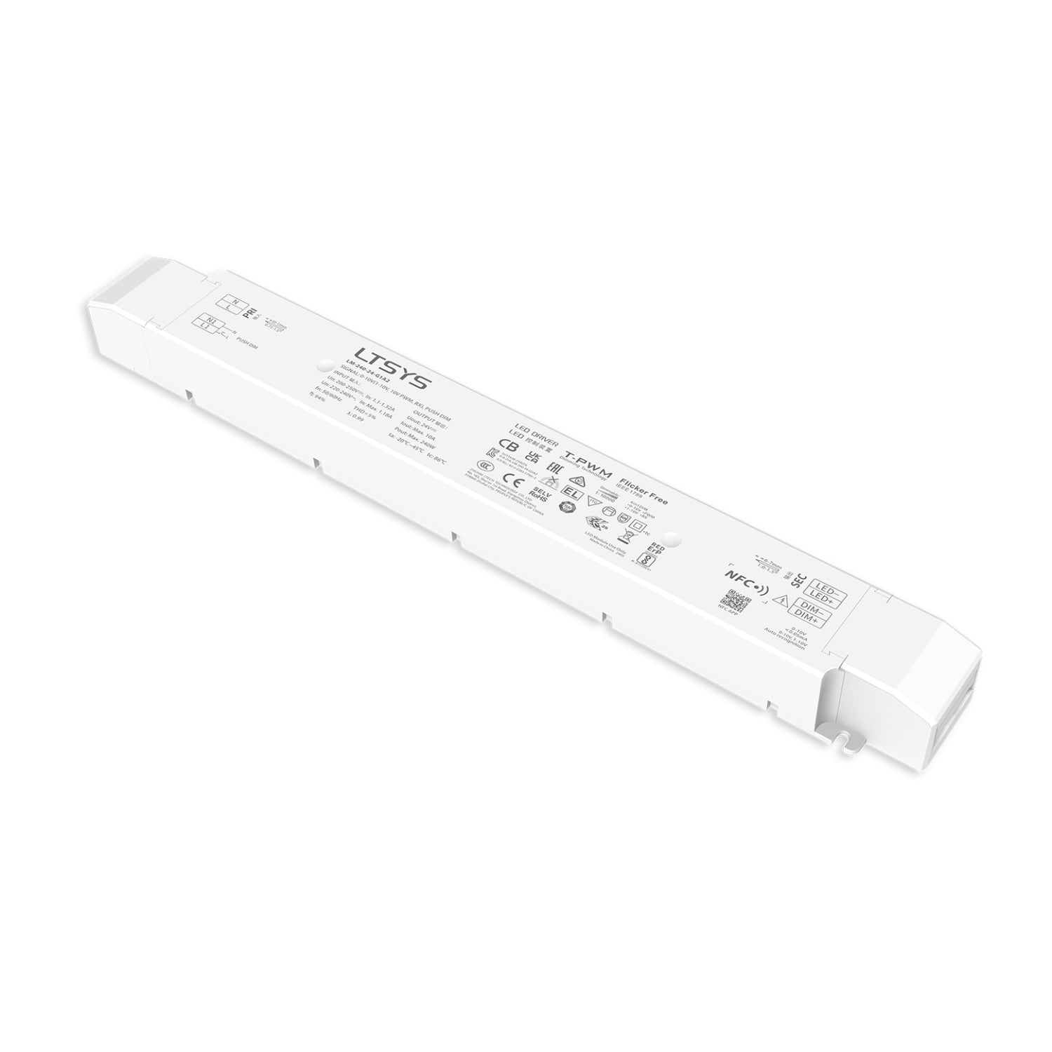 LED-Driver 0/1-10V CV Dim 240W NFC
