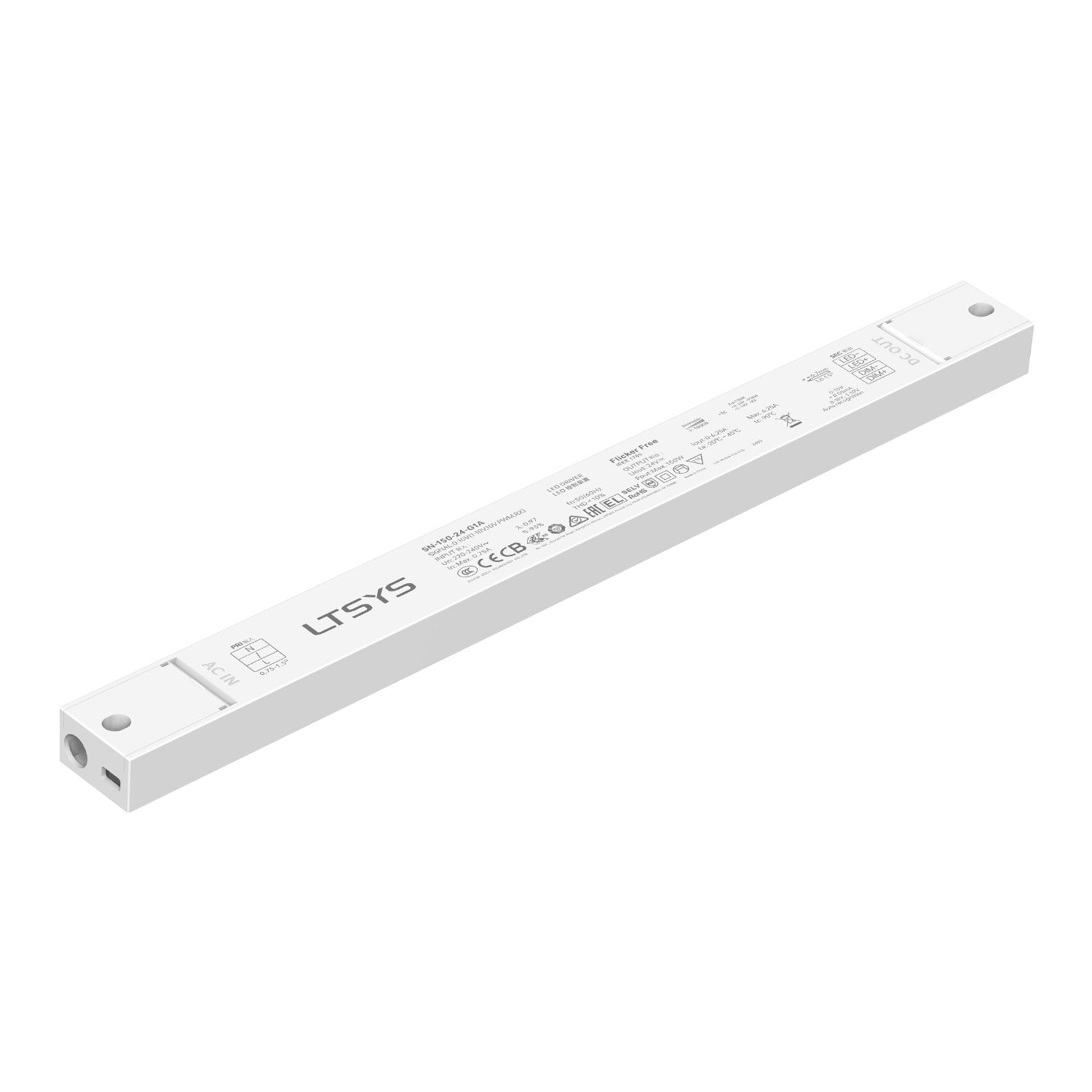 LED-Driver 0/1-10V CV Dim 150W Slim