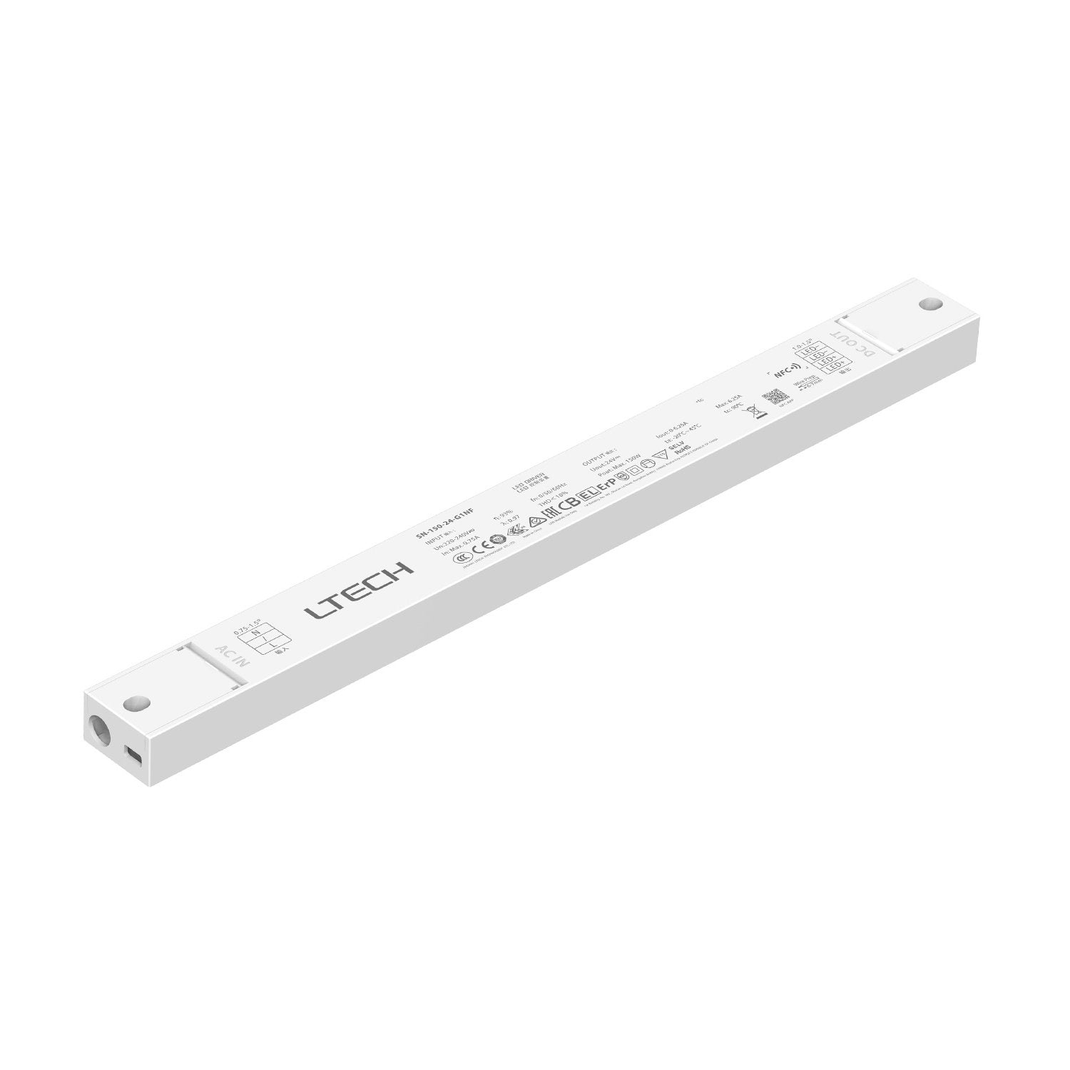 LED-Driver ON/OFF CV Non-Dim 240W Slim NFC